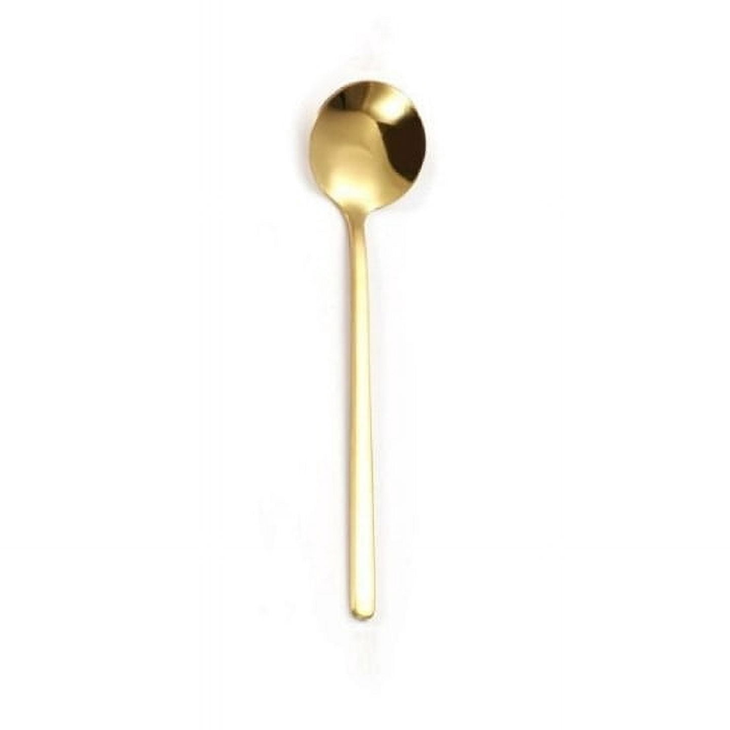 2DXuixsh Dessert Spoon Coffee Spoons for Eating Mixing Stirring Gold Plated Stainless Steel Coffee Scoop Mini Teaspoons Coffee Sugar Dessert Cake Ice Gold