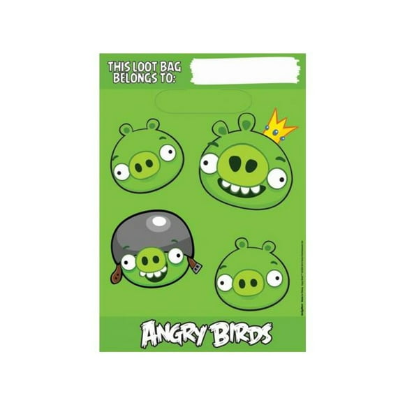 Angry Birds Logo Party Bags (Pack of 8)