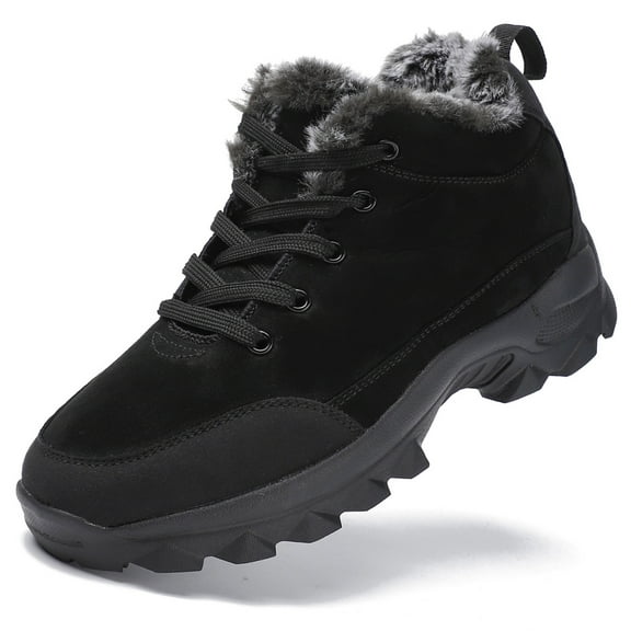 Men Snow Boots Outdoor Shoes For Male Thick Sole Sneakers for Men Winter Shoes Botines Tenis Keep Warm Fluff Mens Ankle Boots