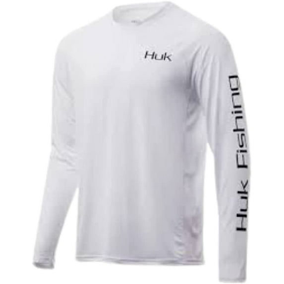HUK Men's Americana Flag Pursuit | Long Sleeve Performance Fishing Shirt with +30 UPF Sun Protection