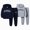 T015-Blue, variant on Zuwimk Toddler Boy And Girls 2 Piece Athletic Pullover Hoodie & Jogger Pants Outfits,Letter Print Long Sleeve Top Elastic Waistband,Fall Set(T015-Blue)