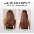 thumbnail image 5 of Halovida Detangling Hair Brush, Double Layer Design with Boar Bristles, Scalp Massage Brush, Chrome, 5 of 5