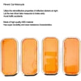 thumbnail image 4 of ZOUSSIQI 4pcs Rectangular Reflector Safety, Universal Stick on Reflective Sticker Reflector holder High Visibility for Car Motorcycle ABS (Electroplating orange) CA919-8085, 4 of 9
