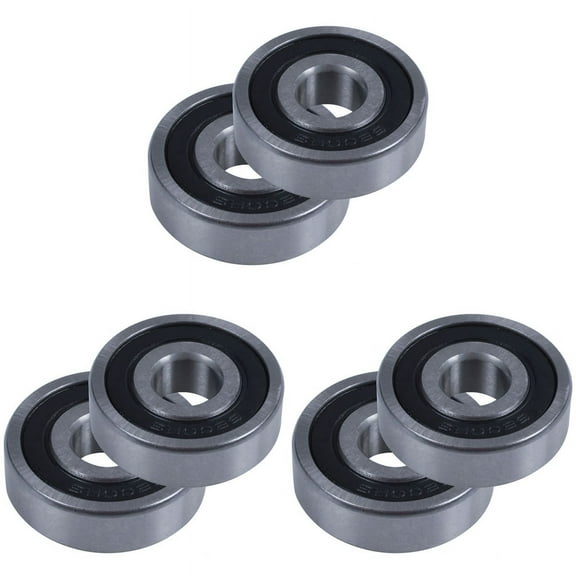 6200RS Shielded Single Row Deep Groove Ball Bearing 10mm x 30mm x 9mm 6 Pieces