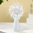 thumbnail image 2 of Qocolhg Mini Portable Fan, Small and Powerful, Cute Design 3 Speed Personal Handheld Fan, Lightweight USB Rechargeable Fan for Makeup Stylish Girl Women Travel Indoor Outdoor, Blue, Clearance, 2 of 6