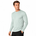 thumbnail image 2 of ZBORIBER Men's Quick Dry UPF 50+ UV Sun Protection Moisture Wicking Long Sleeve T-Shirt for Casual Workout,Sizes S-3XL,Silver, 2 of 10