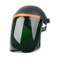 thumbnail image 3 of Casco protector facial para soldar con casco rígido, accesorios de soldadura, visera resistente a impactos, cómodo y portátil, protector facial Negro y verde, 3 of 8