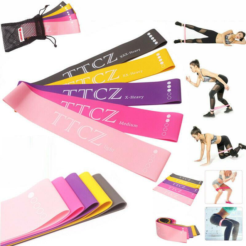Exercise Latex Resistance Bands Tube Workout Gym Yoga Fitness Stretch ABS 