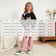 thumbnail image 4 of HCNTES Girls Clothes 24 Months 3T 4T 5T 6T 7T Kid Girl Fall Winter Autumn Clothes Long Sleeve Bow Pullover Solid Color Pants 2PCS Matching Sets, 4 of 5