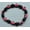 Pink, variant on Unisex Magnetic Hematite Stone Beaded Bracelet with Elastic Band Handmade Colorful Flat Beads