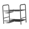 thumbnail image 1 of Estante organizador debajo del fregadero, estante de hierro con cesta de almacenamiento, para cocina, armario, escritorio, armario debajo del fregader con 2 cestas, 1 of 7