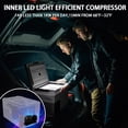 thumbnail image 4 of Dimedeal 12 Volt Car Refrigerator 23QT Portable Cooler -4℉-68℉, Compressor Fridge 12V/24V DC & 110-240V AC, Electric Cooler for Truck, RV, Camper, SUV, Travel, Camping & Road Trips, 4 of 7