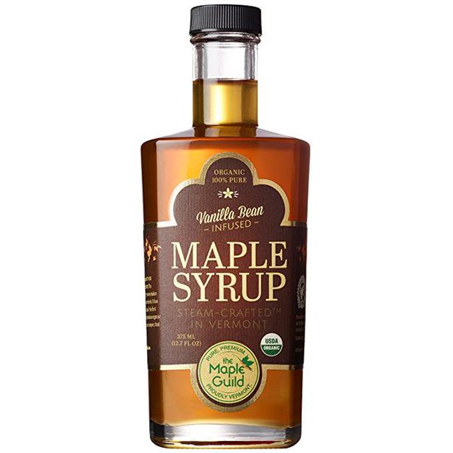 The Maple Guild 2170736 375 ml Vanilla Bean Infused Organic Maple Syrup