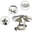 thumbnail image 5 of Wood Stove Chimney Pot Roof Cowl Umbrella Hat Stainless Steel Pipe Rain CapCover, 5 of 11