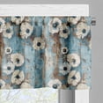 thumbnail image 3 of Ambesonne Poppy Window Valance, Retro Farmhouse Floral Rustic, 54" X 12", Coconut Pale Blue and Dusk, 3 of 4