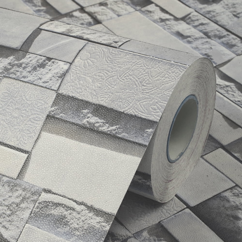 1.5FTx32FT 3D Brick Wallpaper Peel and Stick Removable SelfAdhesive