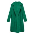 thumbnail image 4 of Jacket for Women Trendy Long Sherpa Coat Elegant Fuzzy Trench Open Front Mid-Long Outwear Jackets, 4 of 4