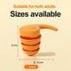 thumbnail image 1 of Tapones para los oídos de silicona Tapones para los oídos para nadar Reducción de ruido impermeable Dormir Naranja, 1 of 5