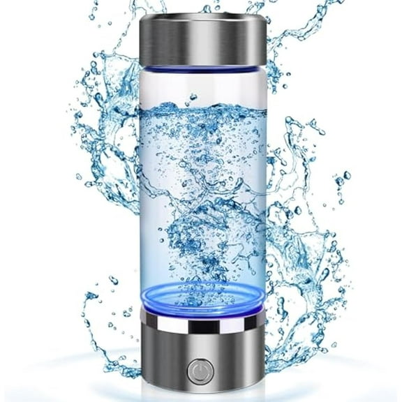 Hydrogen Water Bottle, Portable Rechargeable Hydrogen Water Bottle Generator, Hydrogen Water Ionizer Machine, with SPE/PEM Technology, for Home Office Travel Fitness Drinking, with Gift Box