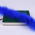 thumbnail image 3 of Topboutique 2 Yards Faux Marabou Feather Boa,Women Fluffy Feather Boa,DIY Craft Home Decor Fur String Scarf Fur Strips Trim,Craft Feathers Decoration,Blue, 3 of 5