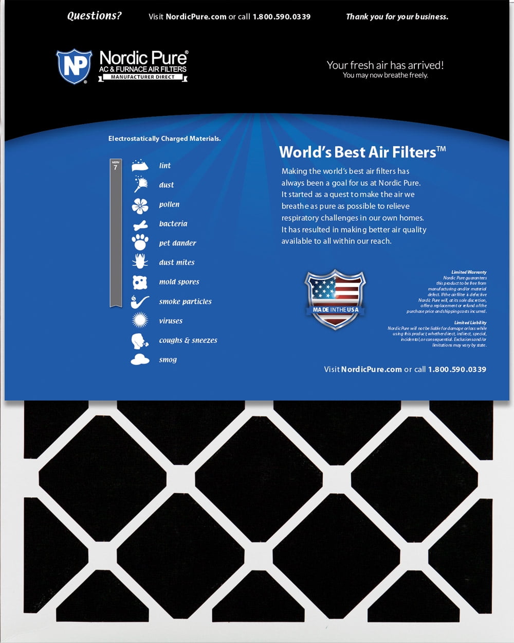 Nordic Pure 12x24x1 MERV 7 Pleated AC Furnace Air Filters 2 Pack 2 Piece Nordic Pure 12x24x1 MERV 7 Pleated AC Furnace Air Filters 2 Pack 2 Piece