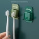 thumbnail image 3 of Injueey Gancho sin perforación para montar en la pared Botella para cepillo de Soporte para artículos diversos Estante de almacenamiento Almacenamiento y organización del hogar Amarillo Injueey HA080967-03, 3 of 6