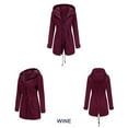 thumbnail image 6 of Skpblutn Women'S Jacket Coats Lightactive Outdoor Trench Windbreaker With Hood Lightweight Plus Size For Girls Wine M, 6 of 8