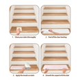 thumbnail image 5 of Stair Treads for Wooden Steps, Farmhouse Pink White Striped Peel and Stick Stair Treads with Reusable Adhesive, Modern Stripes Non Slip Indoor Stairs Runner Rugs Mats for Elders Dogs 8"x30" 10PCS, 5 of 7