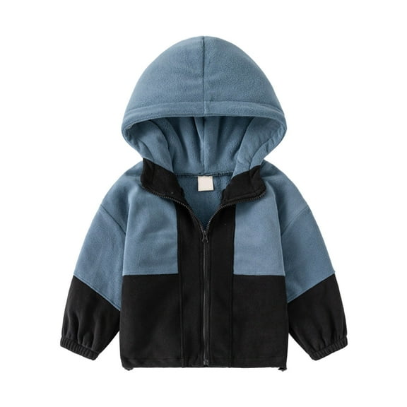 Gubotare Baby Boys Fleece Jackets Girls and Toddlers' Polar Fleece Full-Zip Jacket Size 3T 4T (Black,3-4 Years)