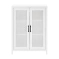 thumbnail image 3 of Pemberly Row Stackable Modern Wood Storage Pantry with Shelves in White, 3 of 16