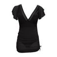 thumbnail image 2 of LYEAA Plus Size One Piece Swimsuits for Women Bathing Suit Tie Side Mesh Backless Swimming Sets Summer Swimwear, 2 of 4