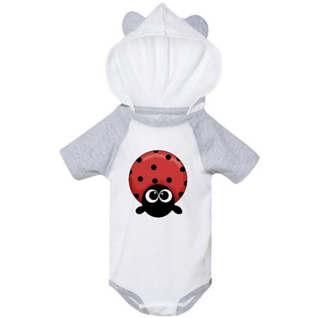 

Inktastic Round Lady Bug Gift Baby Boy or Baby Girl Bodysuit