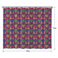 thumbnail image 5 of Colorful Strawberry Plants Fruit Checkered Shower Curtain 84"x72" ,Bathroom Decorative Shower Curtains Set with 12 Hooks,Modern Waterproof Washable Shower Curtain, 5 of 6