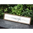 thumbnail image 3 of Parisloft You Are Enough Wood Framed Wood Sign, Rusti Farmhouse Wall Decor, Brown, 23.6 x 1.2 x 6 inches, 3 of 6
