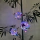 thumbnail image 1 of Lámpara solar para patio | Luz solar floral oscilante negra con LED de colores y blancos | Decoración colgante para jardín y balcón que se activa con el viento | Iluminación solar exterior resist, 1 of 5