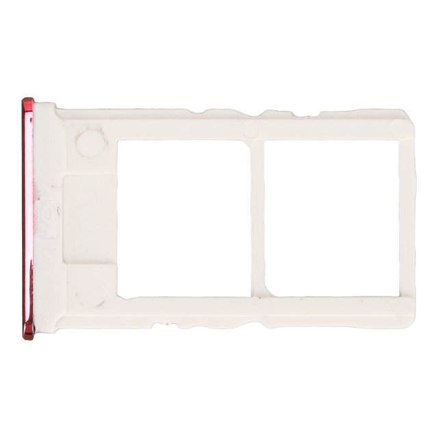 SIM Card Tray, Replacement SIM Card Holder Durable Fine Workmanship Closely Fit With Brush For Mobile Phone Red