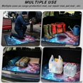 thumbnail image 3 of FOR U DESIGNS Shark Lightning Flame Print Car Trunk Mat for Truck SUV All Weather Cargo Liner Non-Slip Durable Rear Trunk Protection for Outdoor Activities, 3 of 7