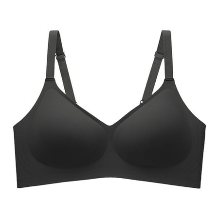 Zshosam Comfortable Seamless Full Coverage Bra for Women Wireless Bras with Soft Support Regular And Plus Size(Black XL)