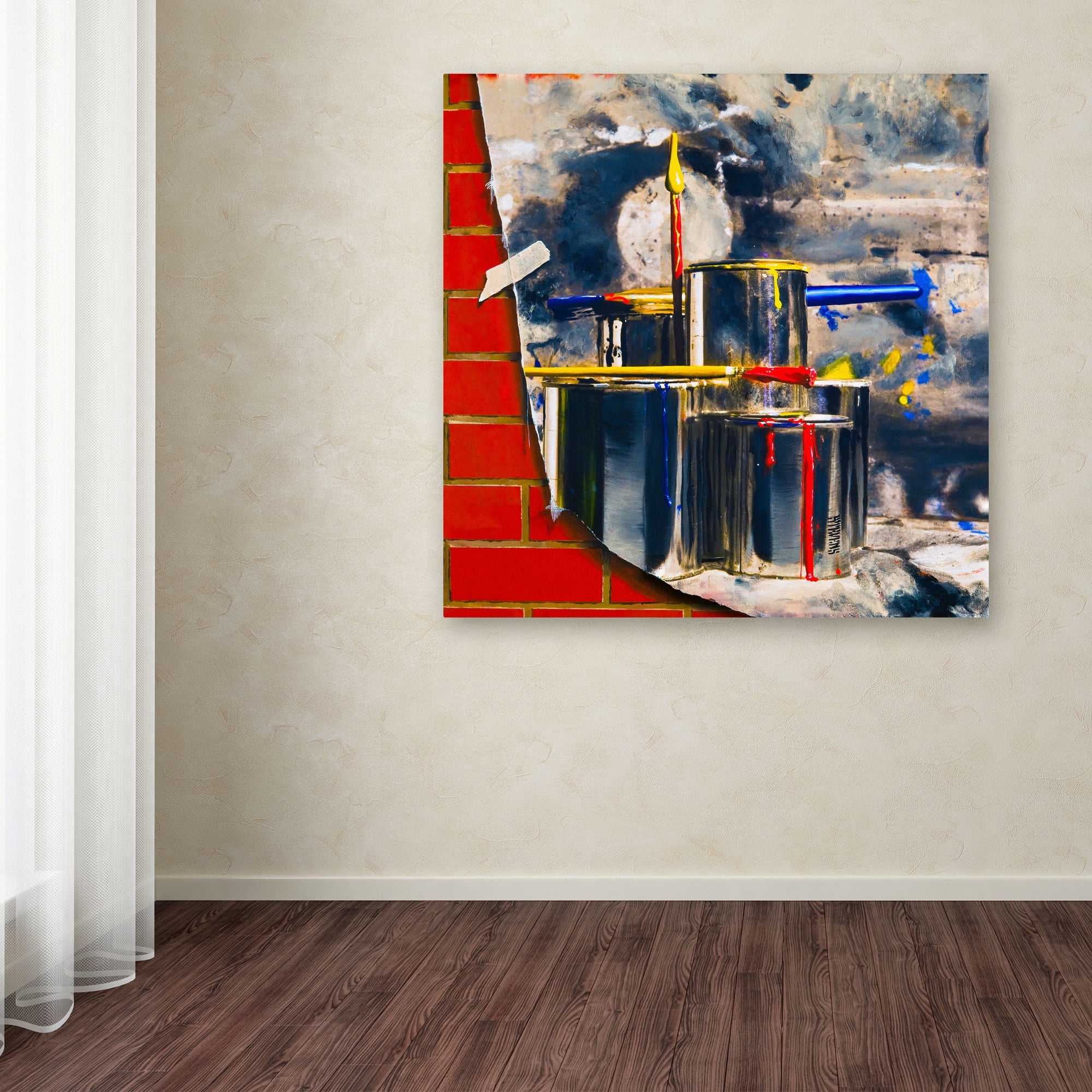 Trademark Fine Art "Primary Colors 02" Canvas Art by Roderick Stevens