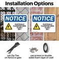 thumbnail image 3 of (2 Pack) Electrically Classified Area OSHA Notice Sign 18 Inch X 12 Inch Plastic Sign, Weather Resistant, UV Protected for Workplace, Business, and Construction Site, Made in the USA, 3 of 8