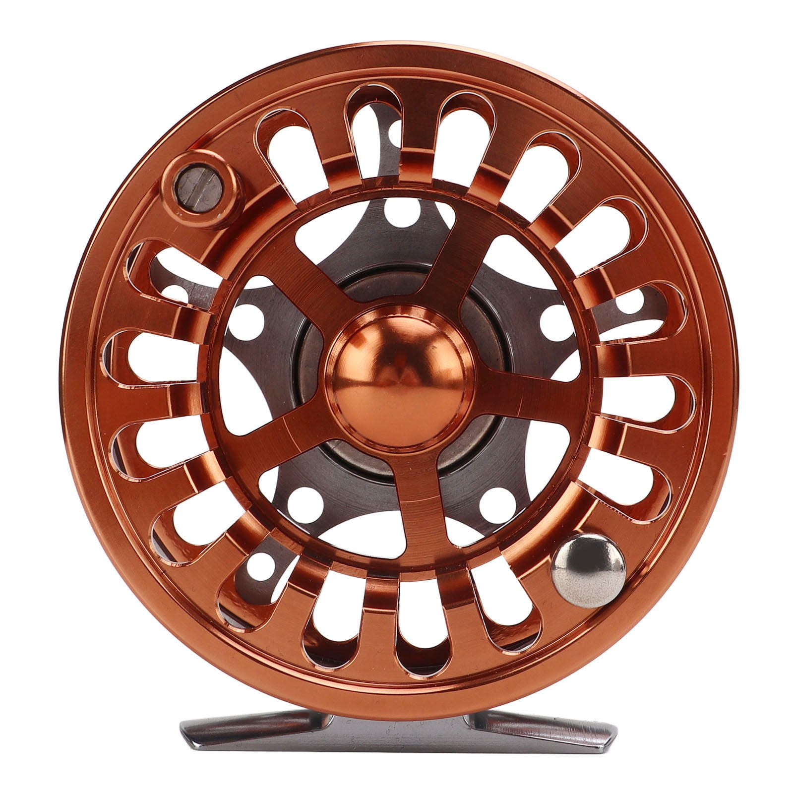 NFTIGB Fly Fishing Reel 7/8 Machining CNC Front Wheel 3 Bearings Oxidation Treatment Outdoor Fishing Accessories Metal Spool Lightweight Smooth Drag System for Freshwater Saltwater (4.33 in / 11 cm)