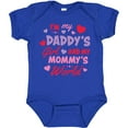 thumbnail image 3 of Inktastic Valentine's Day I'm My Daddy's Girl and My Mommy's World Girls Baby Bodysuit, 3 of 5