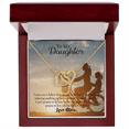 thumbnail image 5 of To My Daughter Believe Love Mom Inseparable Necklace, 5 of 20