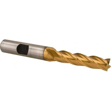 

Hertel 5/16 1-3/8 LOC 3/8 Shank Diam 3-1/8 OAL 4 Flute Cobalt Square End Mill Single End TiN Finish Centercutting