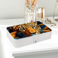 thumbnail image 6 of Leopard Portable PU Leather Travel Jewelry Stand Organizer Box with Removable Compartment and Necklace Holder, 6 of 6