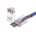 thumbnail image 1 of 105003-BULK - MODULAR PLUG 8P8C EZ-RJ45 CAT5E SOL/STR RND (50 pcs/pkg), 1 of 1