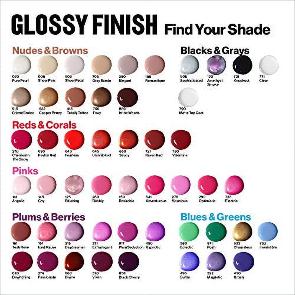 Vernis à ongles Revlon Super Lustrous, résistant à l’écaillement, 14,7 ml REVLON CLASSIQUE N/E 0.144 lbs