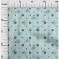 thumbnail image 1 of oneOone Cotton Cambric Light Grayish Green Fabric Floral & Texture Sewing Material Print Fabric By The Yard 42 Inch Wide, 1 of 4