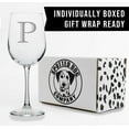 thumbnail image 5 of Etched Monogram 16oz Stemmed Wine Glass (Letter P) – A-Z Customized Gifts for Women, Personalized Wine Gifts for Women, Custom Engraved Gift for Wedding, Wine Accessories for Wine Lovers, Mom, Sister, 5 of 5