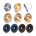 thumbnail image 1 of 9Pcs Angle Grinder Wood Carving Disc Set, Angle Grinder Carving Disc Set Include 4 Wood Shaping Grinding Disc Wheels, 1 of 5